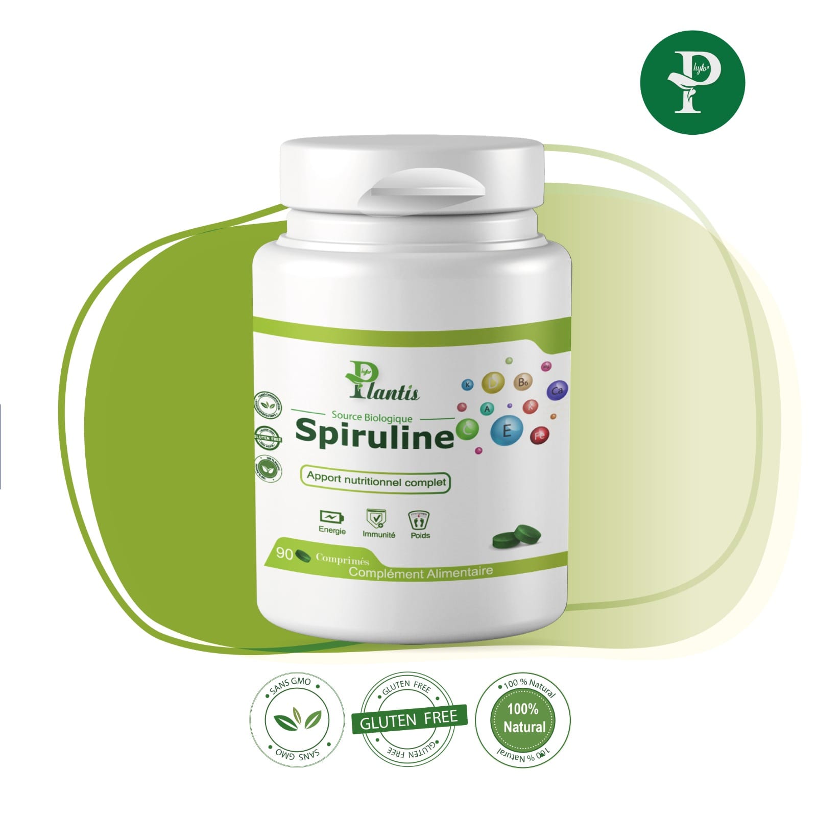 Découvrez les bienfaits de la spiruline en Tunisie, une micro-algue riche en protéines, vitamines, antioxydants et minéraux. La spiruline est réputée pour ses propriétés rééquilibrantes, énergisantes, tonificantes et revitalizantes. Elle favorise le bien-être, la digestion, les fonctions cérébrales et la protection immunitaire. Elle contribue également à la santé sexuelle et à la production d'hémoglobine, tout en soutenant la perte de poids. Optez pour le complément alimentaire à base de spiruline en Tunisie chez Phytoplantis pour profiter de ses nombreux bienfaits
