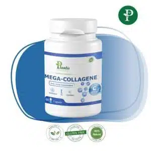 Méga Collagène, Complément alimentaire, Collagène marin, Peau éclatante, Souplesse articulaire, Acérola, Acide hyaluronique, Gélules,Phytoplantis